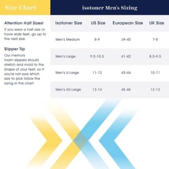 New ISOTONER Men's Jared Moc-Toe Memory Foam Slippers XXL 13/14 - Picture 5 of 16